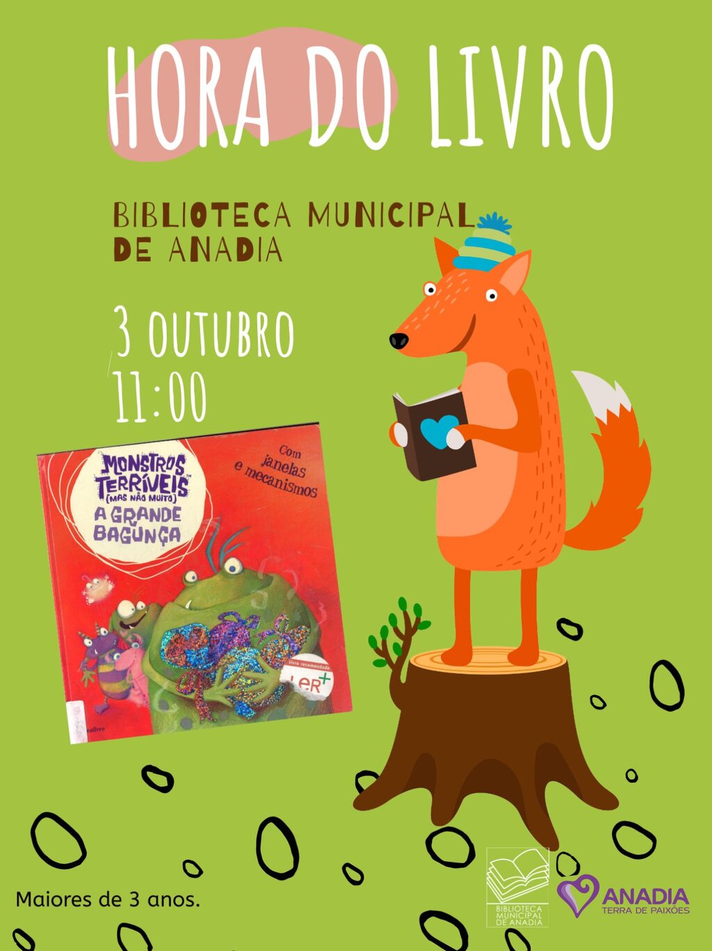 Hora do Livro "Monstros Terríveis - A Grande Bagunça"