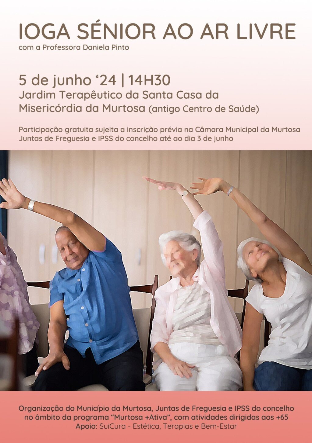 Sessão de Ioga Sénior Ao ar Livre