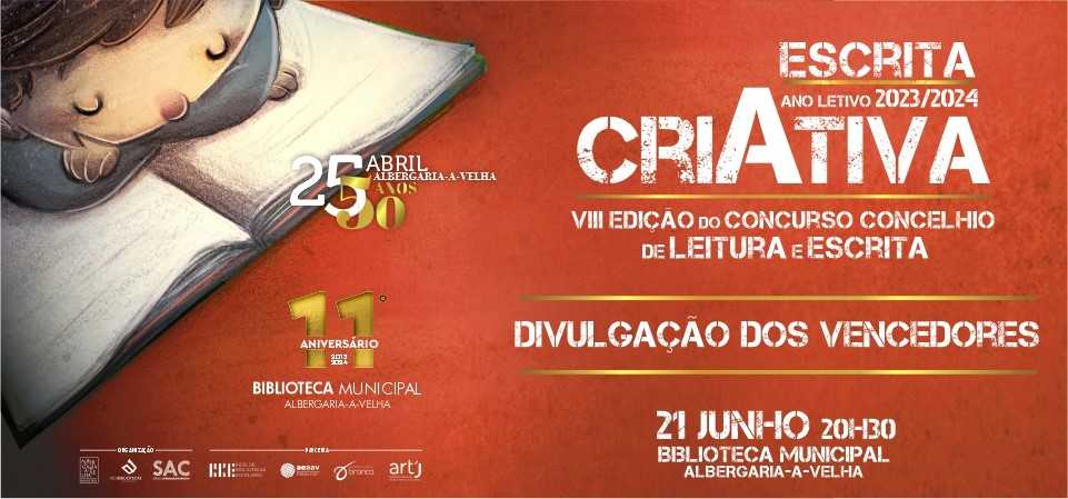 Escrita criativa VIII Edição do Concurso Concelhio de Leitura e Escrita Divulgação dos vencedores