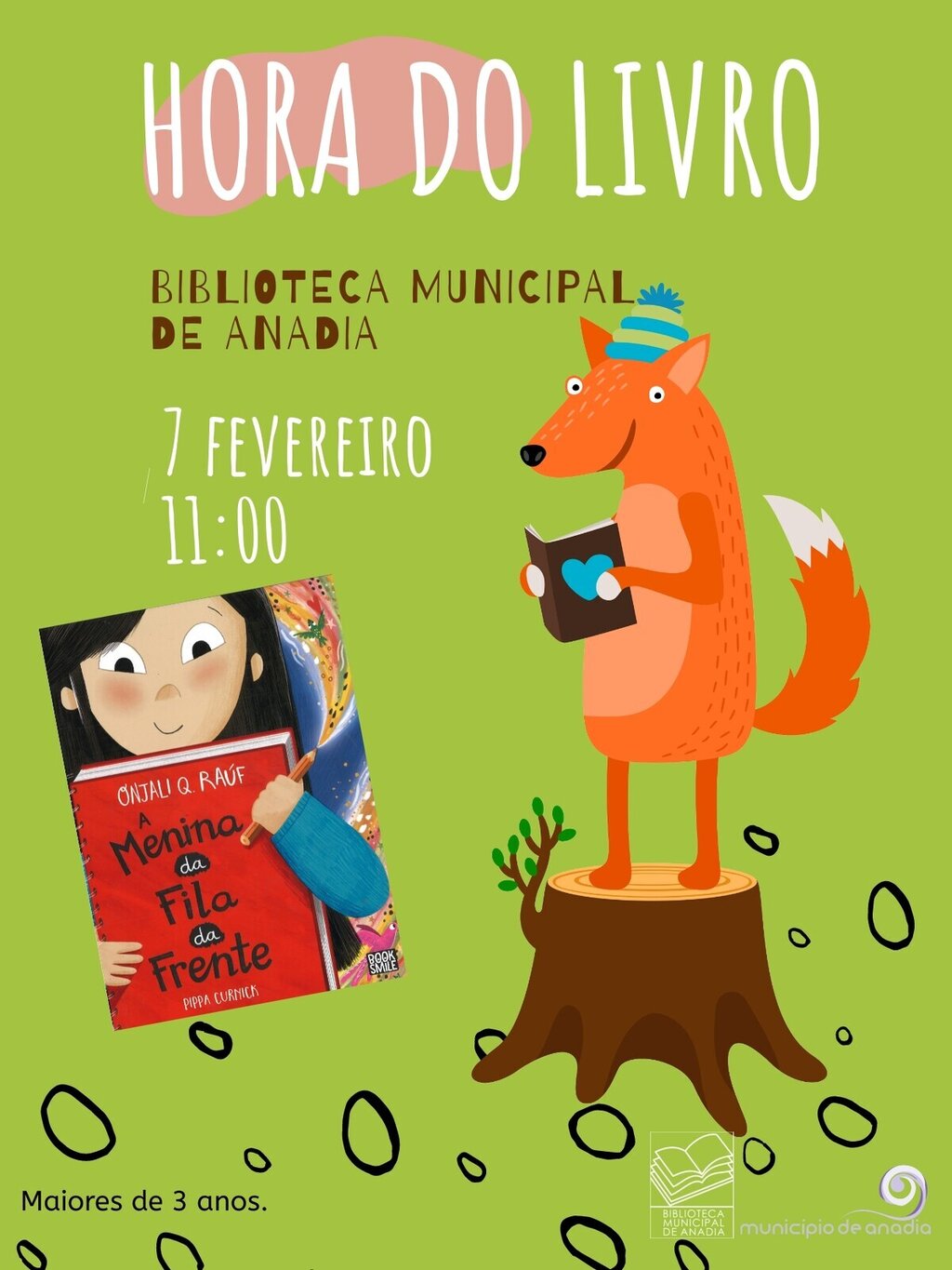 Hora do Livro: "A menina da fila da frente"