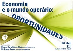 Economia e Mundo Operário: OPORTUNIDADES [Org.: Missão Jubilar]