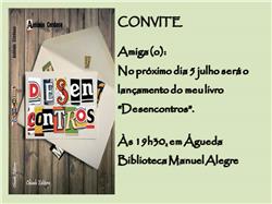 Lançamento do livro DESENCONTROS, de António Cardoso