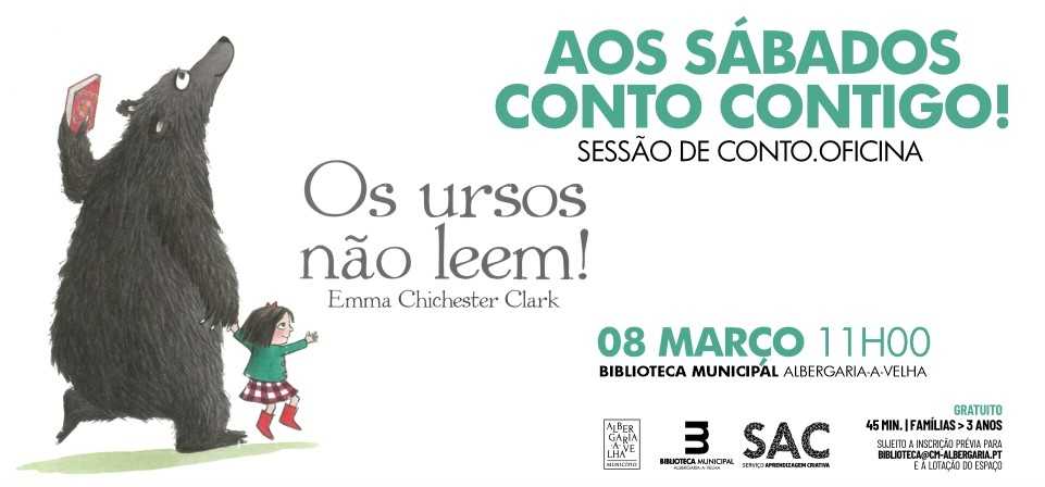 Aos Sábados conto contigo! Os ursos não leem