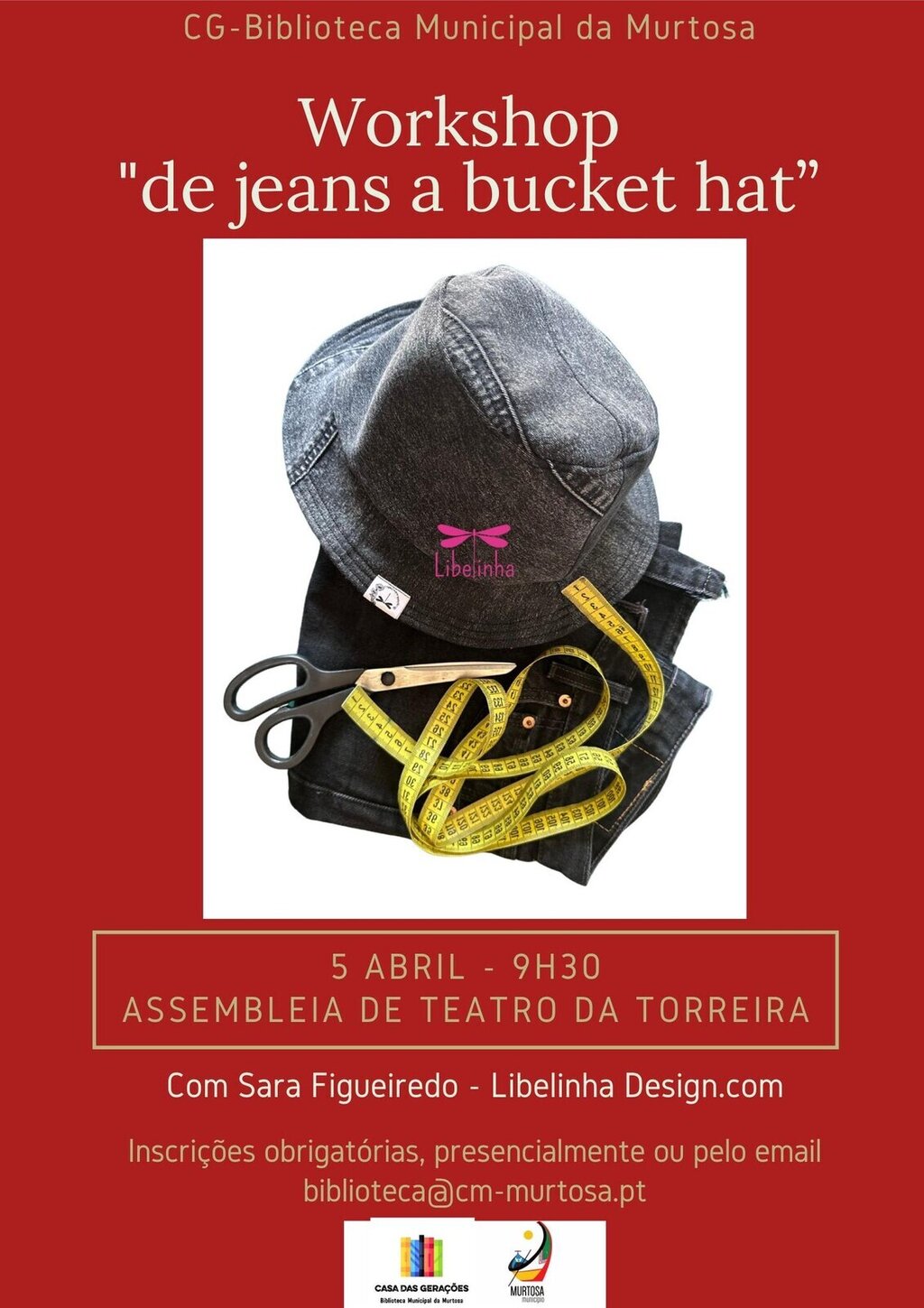 Casa das Gerações - Workshop "de Jeans a Ducket Hat"