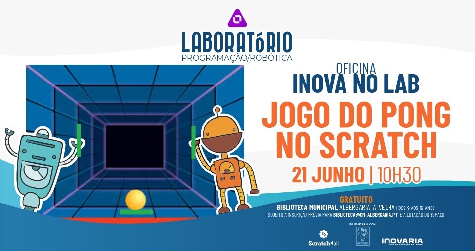 OFICINA INOVA NO LAB - JOGO DO PONG NO SCRATCH