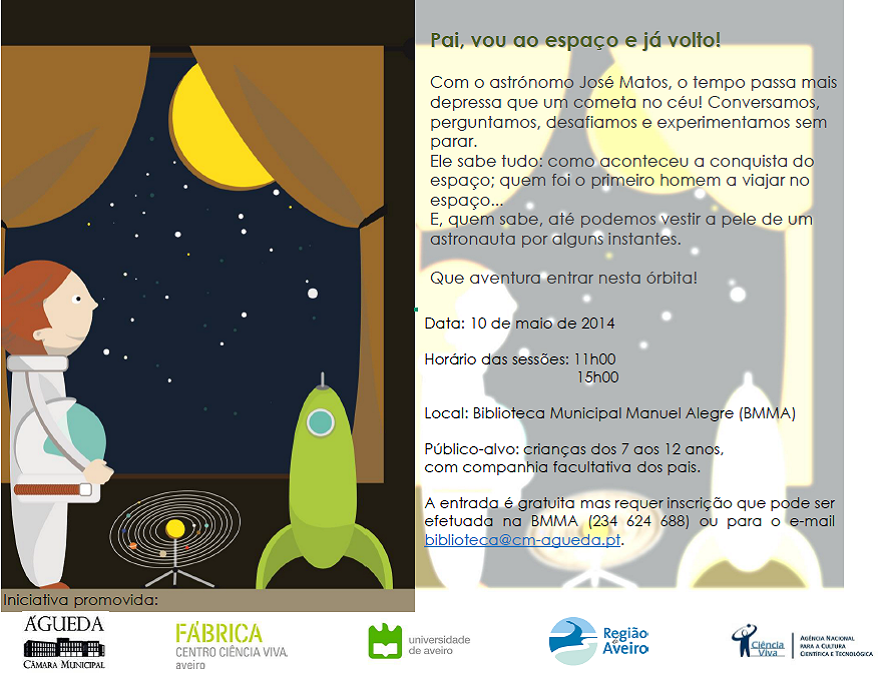 Pai, vou ao espaço e já volto!