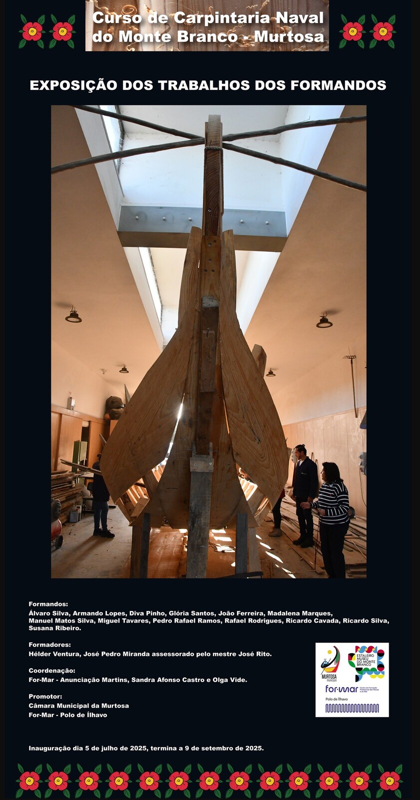 Exposição dos Trabalhos dos Formandos do Curso de Carpintaria Naval