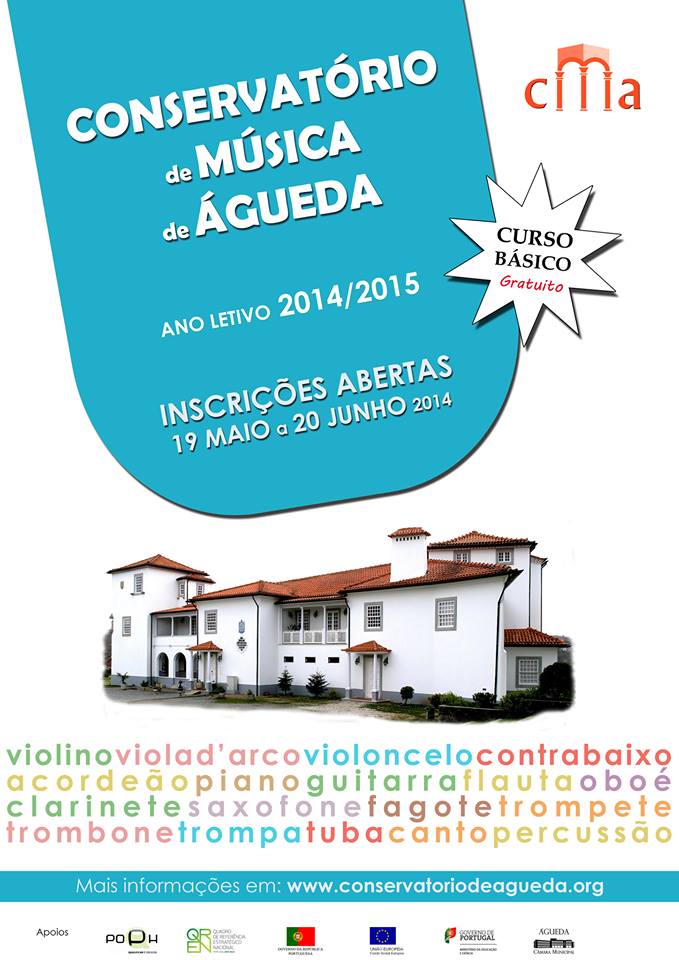 Conservatório de Música de Águeda :: Inscrições Abertas para o ano letivo 2014/2015