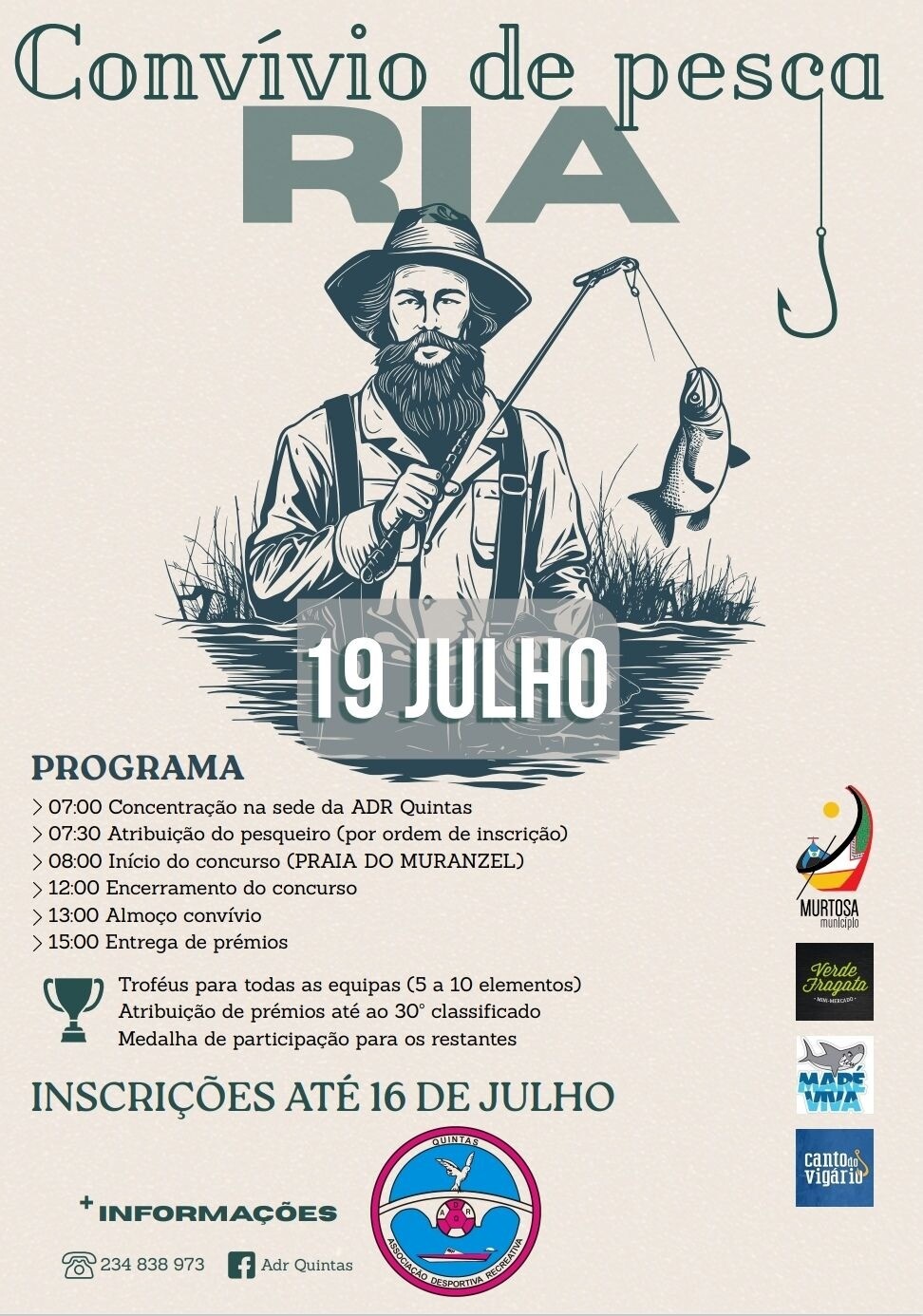 Convívio de Pesca na Ria -  A.D.R Quintas 