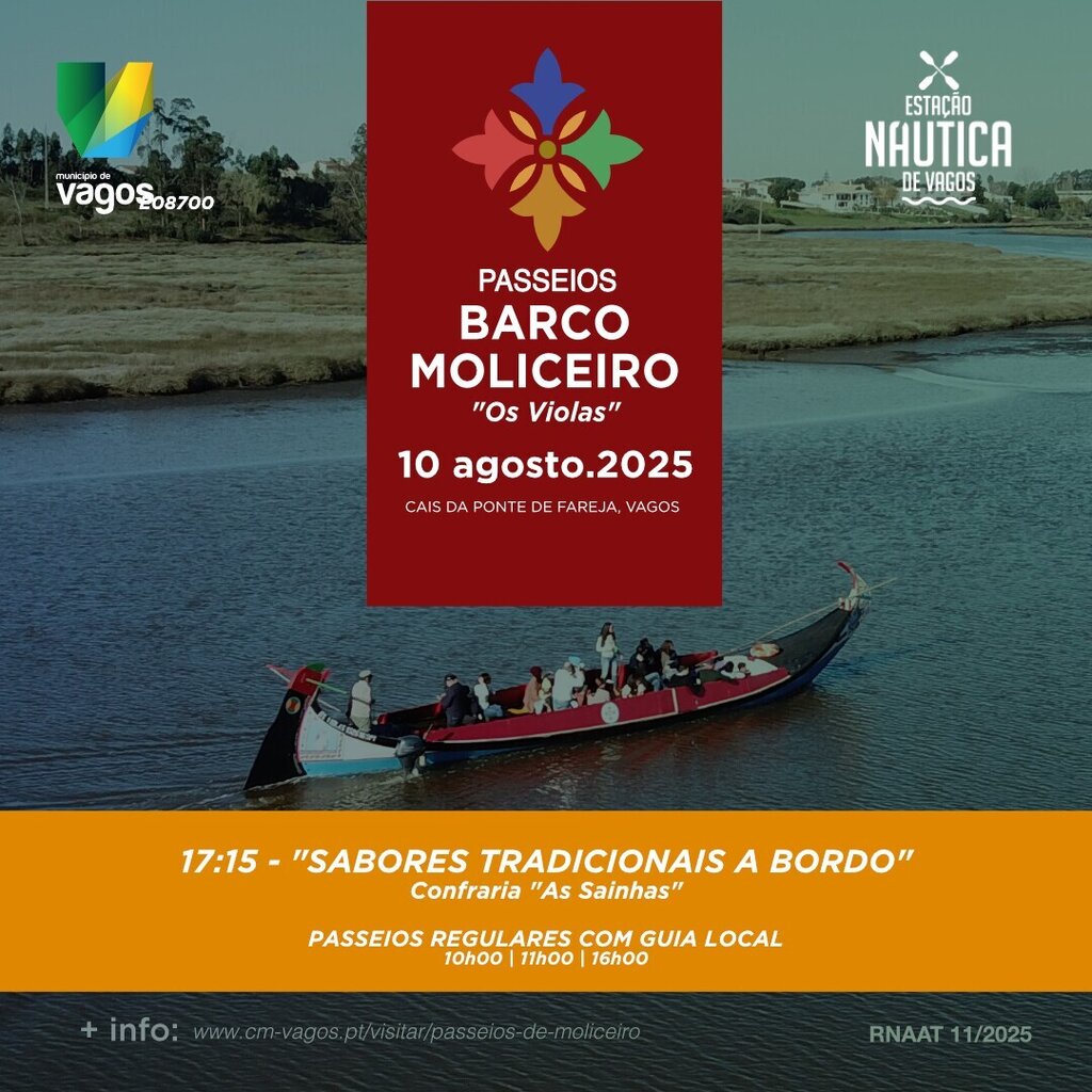 Passeios de  Moliceiro - Sabores a Bordo com a Confraria "As Sainhas"