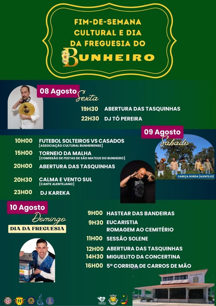 Fim de Semana Cultural e Dia da Freguesia do Bunheiro 