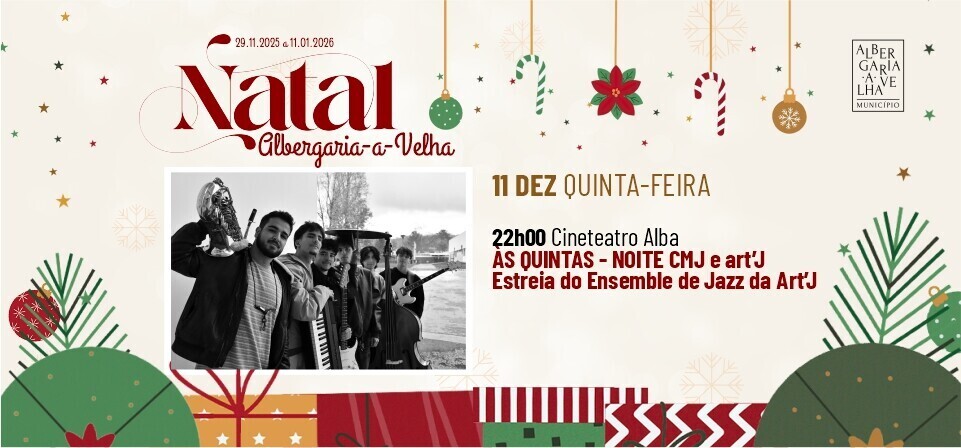 ÀS QUINTAS: NOITE CMJ E ART'J