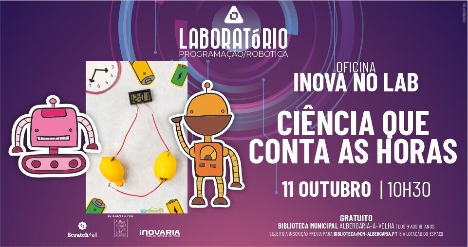 OFICINA INOVA NO LAB - Ciência que conta as horas