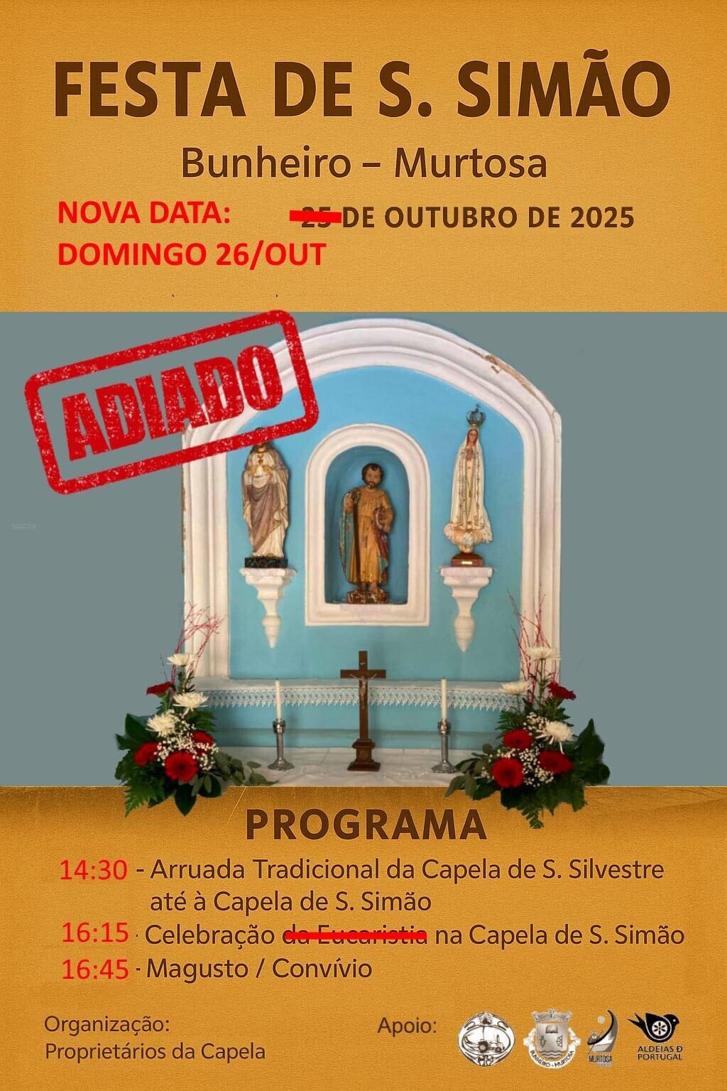 Festa de São Simão - Bunheiro | Nova Data