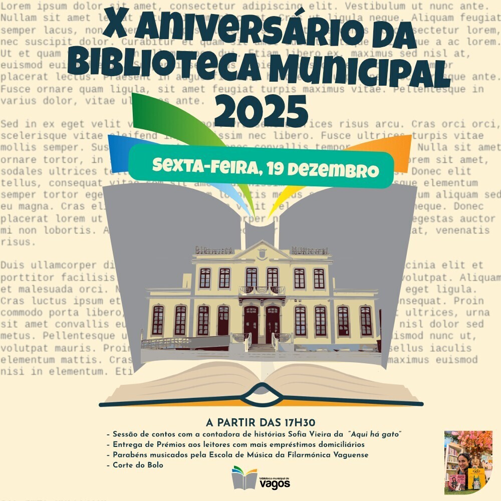 Comemoração do X Aniversário da Biblioteca Municipal de Vagos