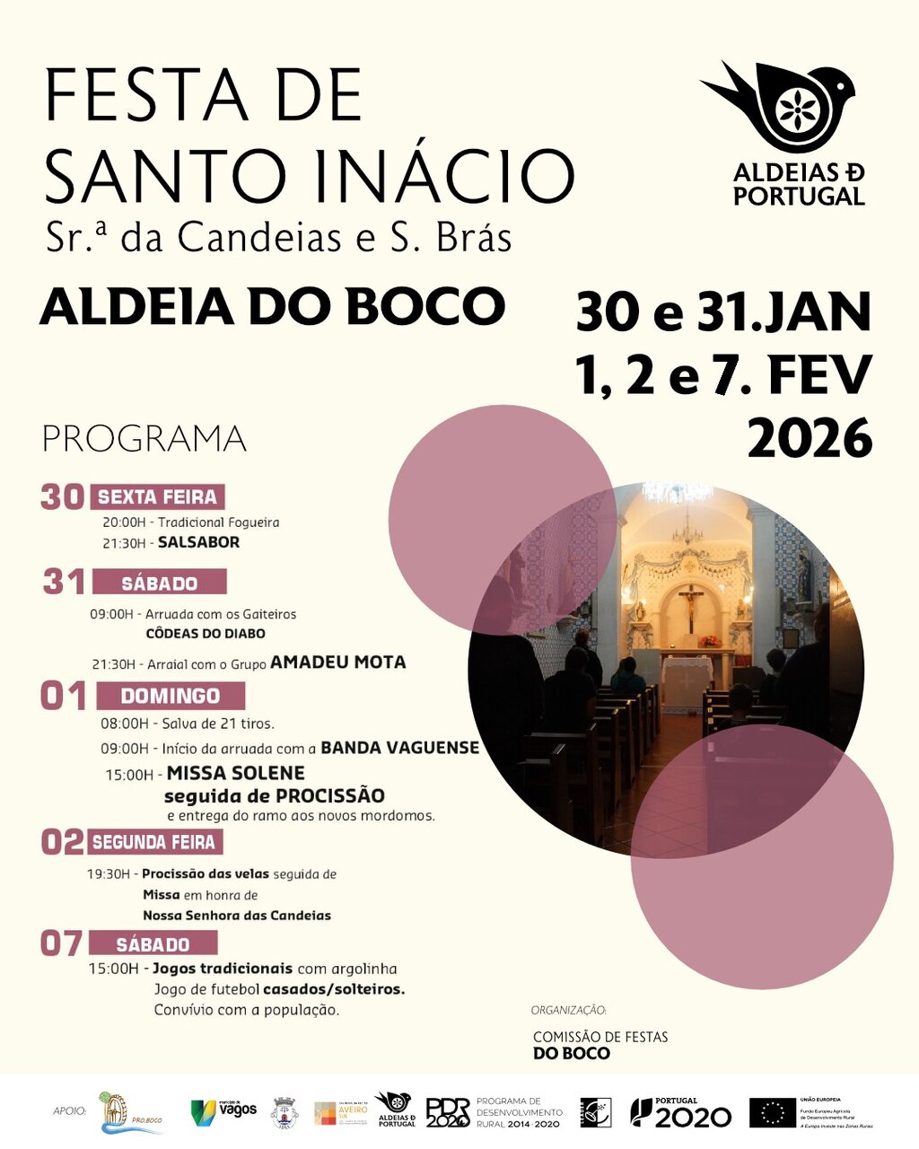 Festa em Honra de St. º Inácio de Antioquia, N.ª S.ª das Candeias e São Brás