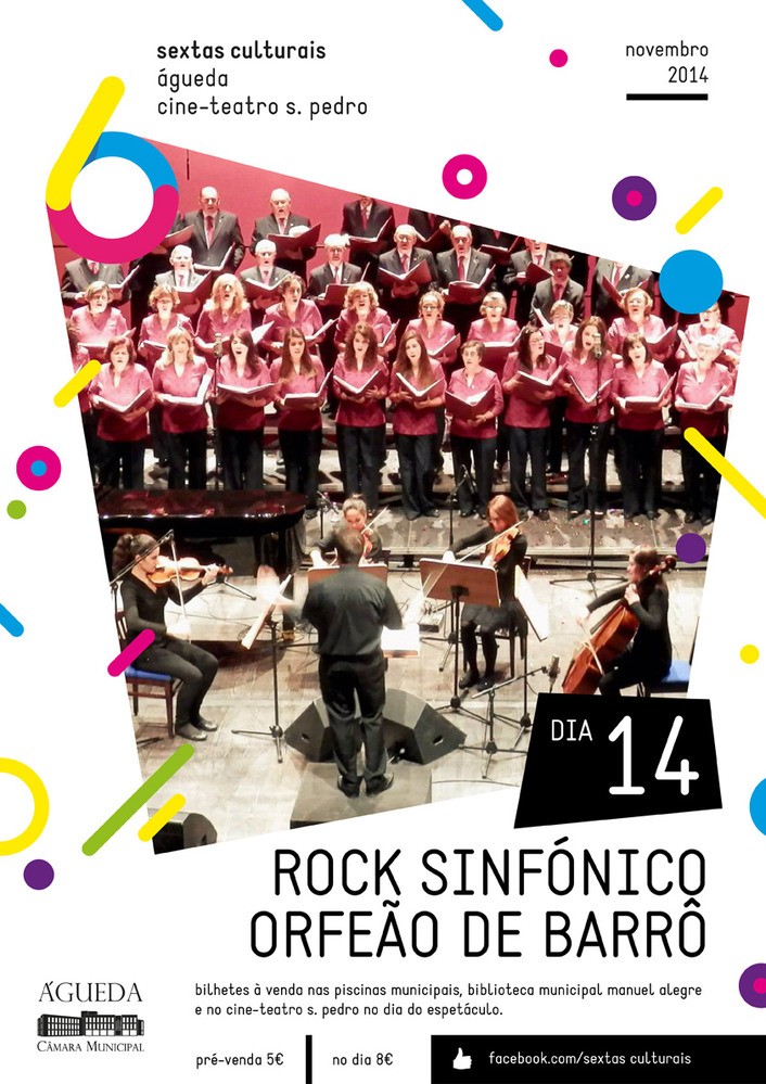 Espetáculo “ROCK SINFÓNICO - ORFEÃO DE BARRÔ” nas Sextas Culturais