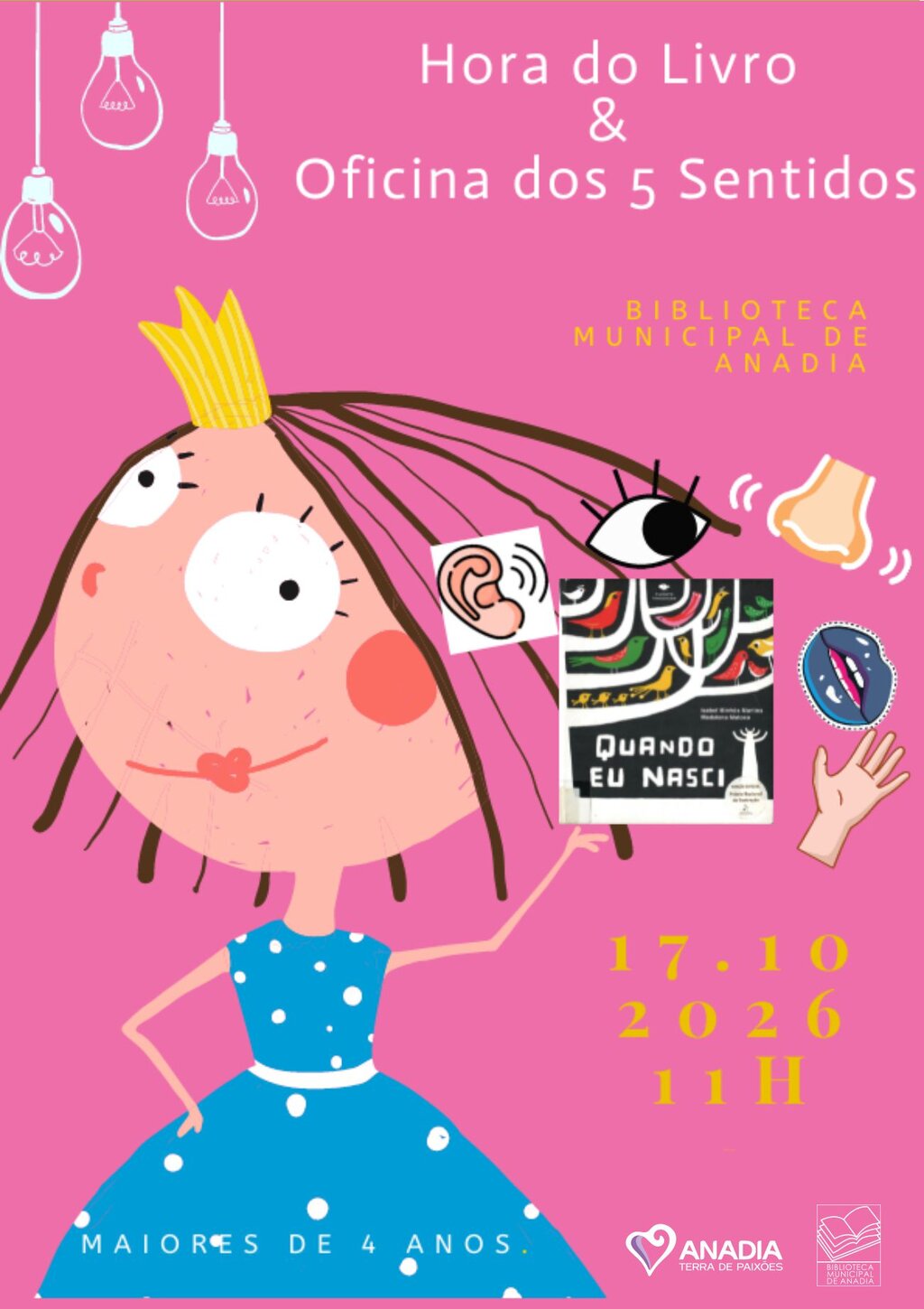 Hora do Livro & Oficina dos 5 Sentidos