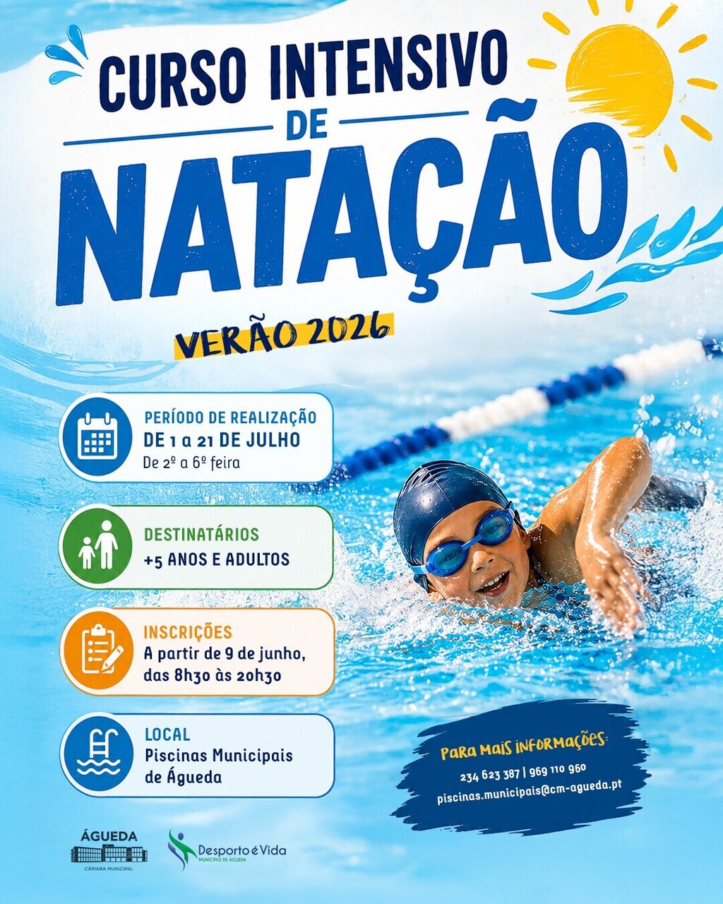 Curso Intensivo de Natação - Verão 2026