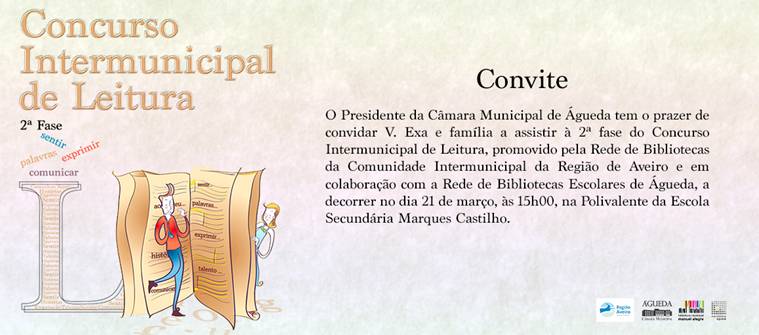 2ª Fase do Concurso Intermunicipal de Leitura realiza-se em Águeda