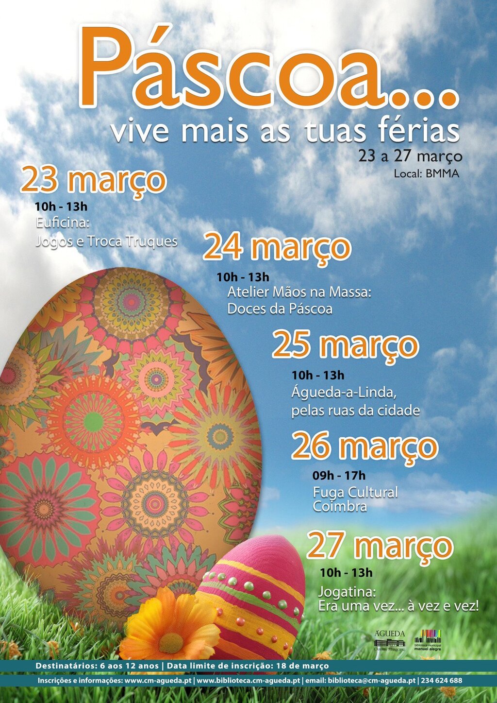 Férias da Páscoa na Biblioteca Municipal Manuel Alegre