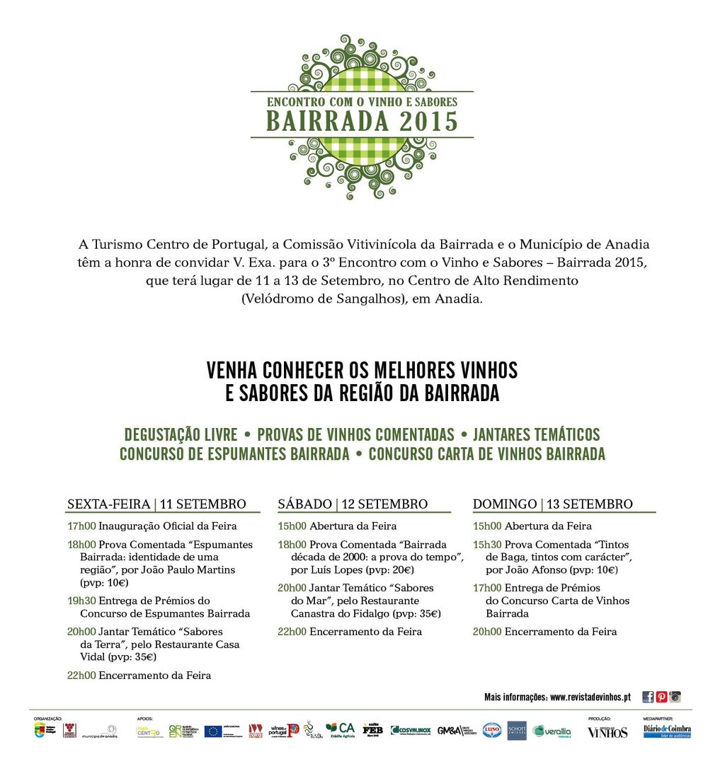 Encontro com o Vinho e Sabores Bairrada 2015