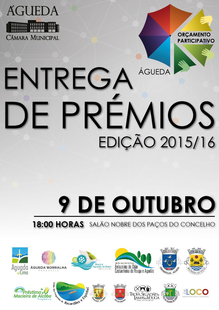 Orçamento Participativo de Águeda - Entrega de Prémios