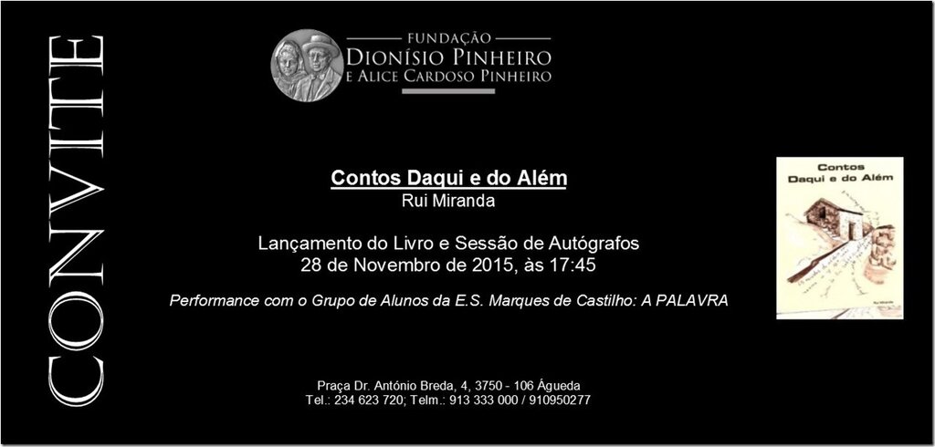 Apresentação do livro Contos Daqui e do Além