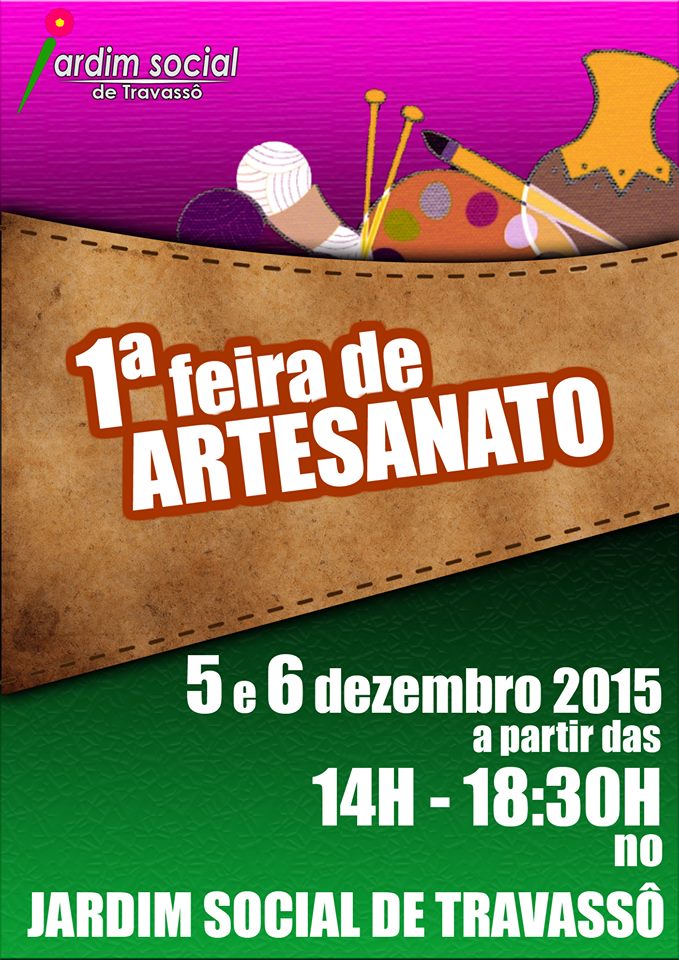 1ª Feira de Artesanato no Jardim Social de Travassô
