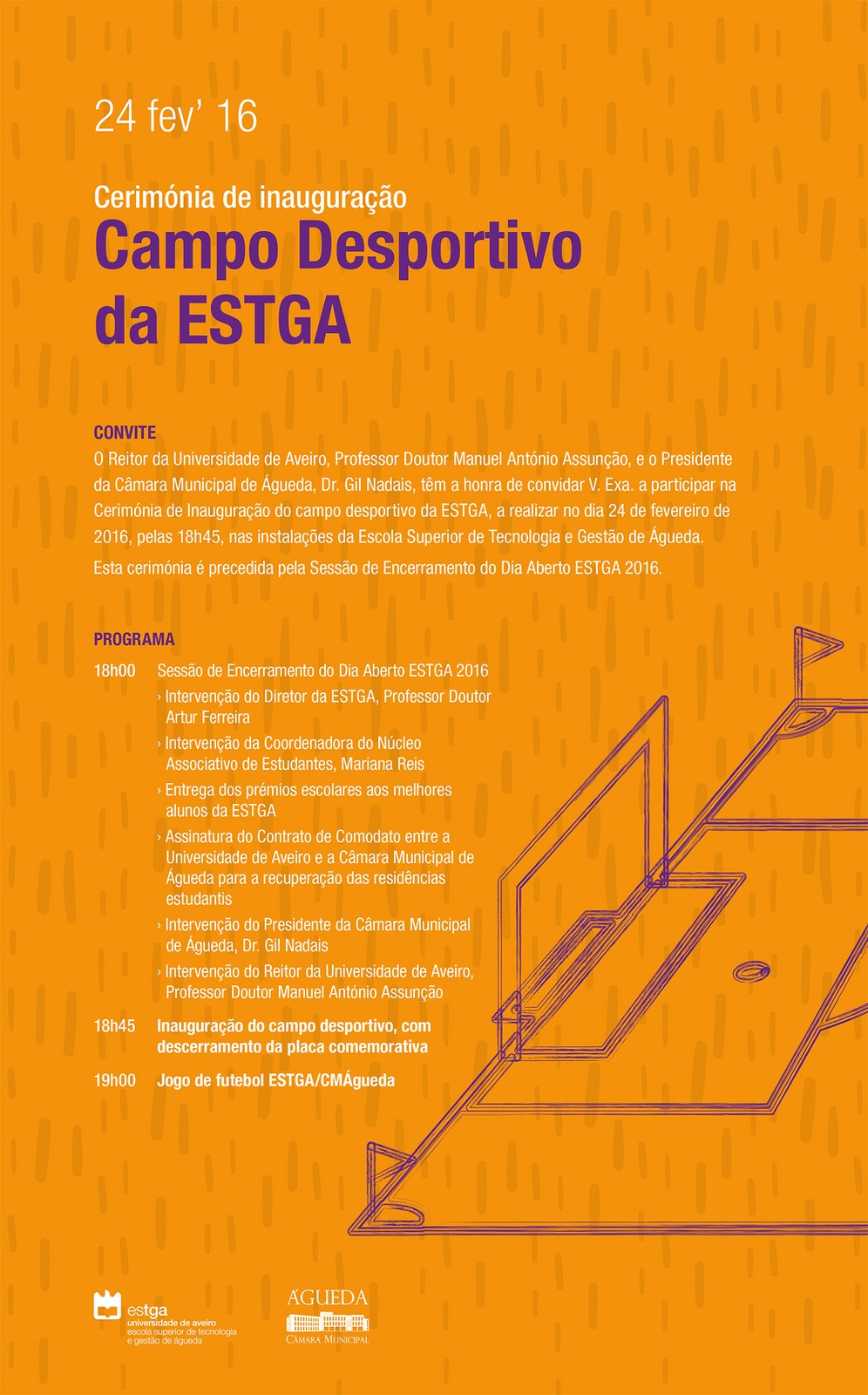 Cerimónia de Inauguração do Campo desportivo da ESTGA:: 24 fevereiro 2016