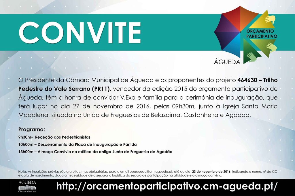 Inauguração Trilho Pedestre do Vale Serrano (PR11)