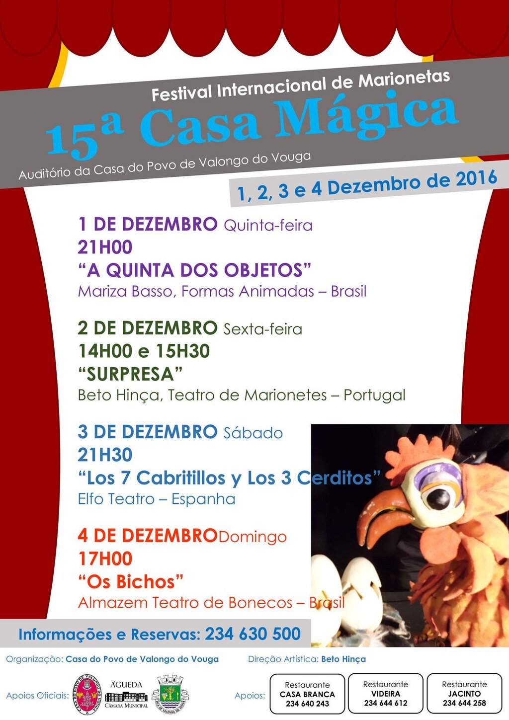 XV FESTIVAL INTERNACIONAL DE MARIONETAS - VALONGO DO VOUGA 