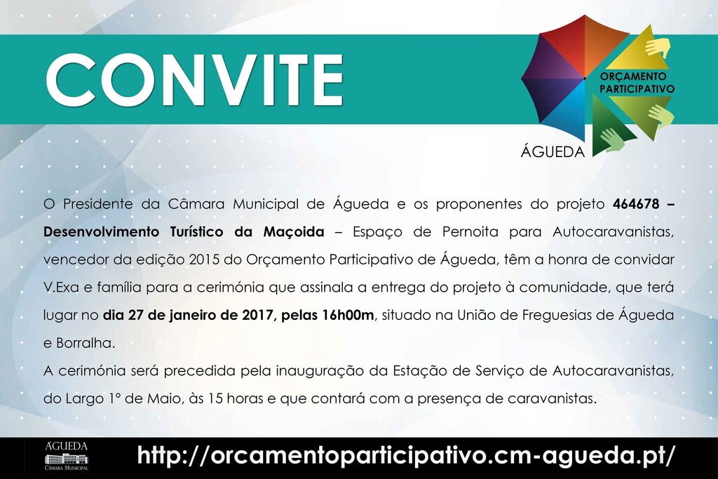 Inauguração da Estação de Serviço de Autocaravanistas e do Espaço de Pernoita para Autocaravanist...