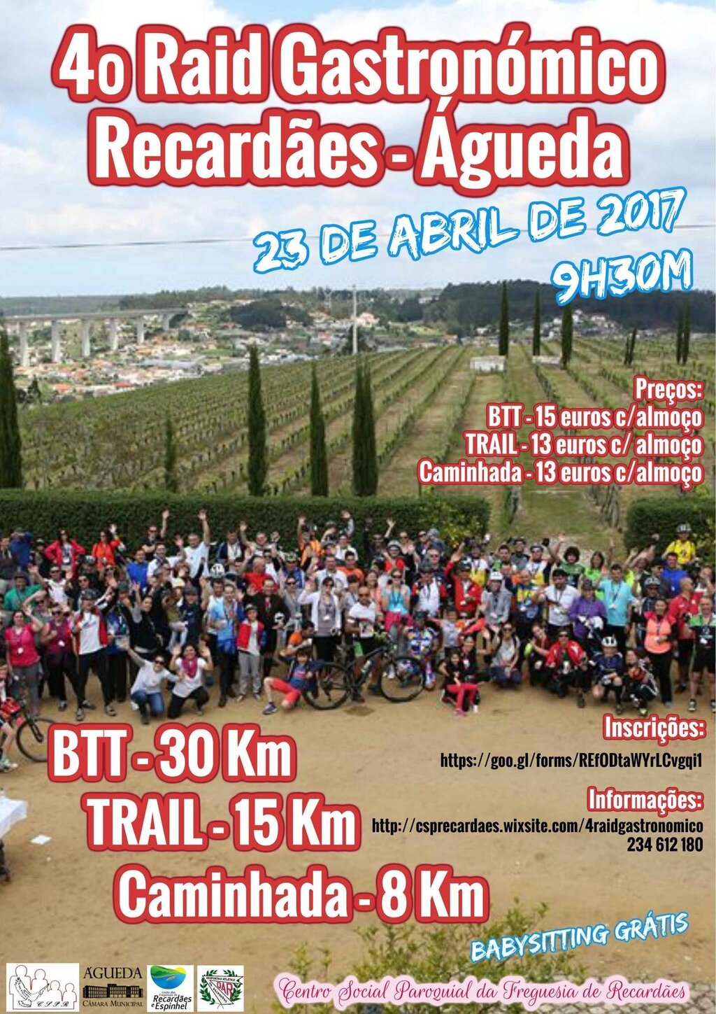 4ª edição do Raid Gastronómico - Centro Social Paroquial da Freguesia de Recardães