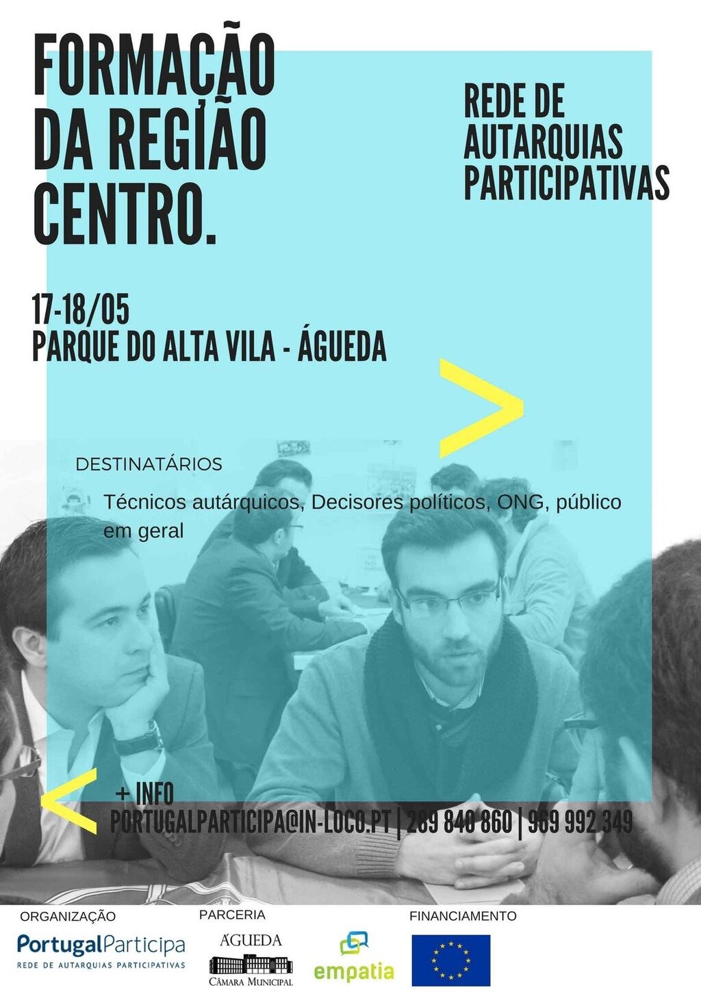 Convite :: Formação Regional da RAP - Região Centro/Águeda :: 17 e 18 de maio