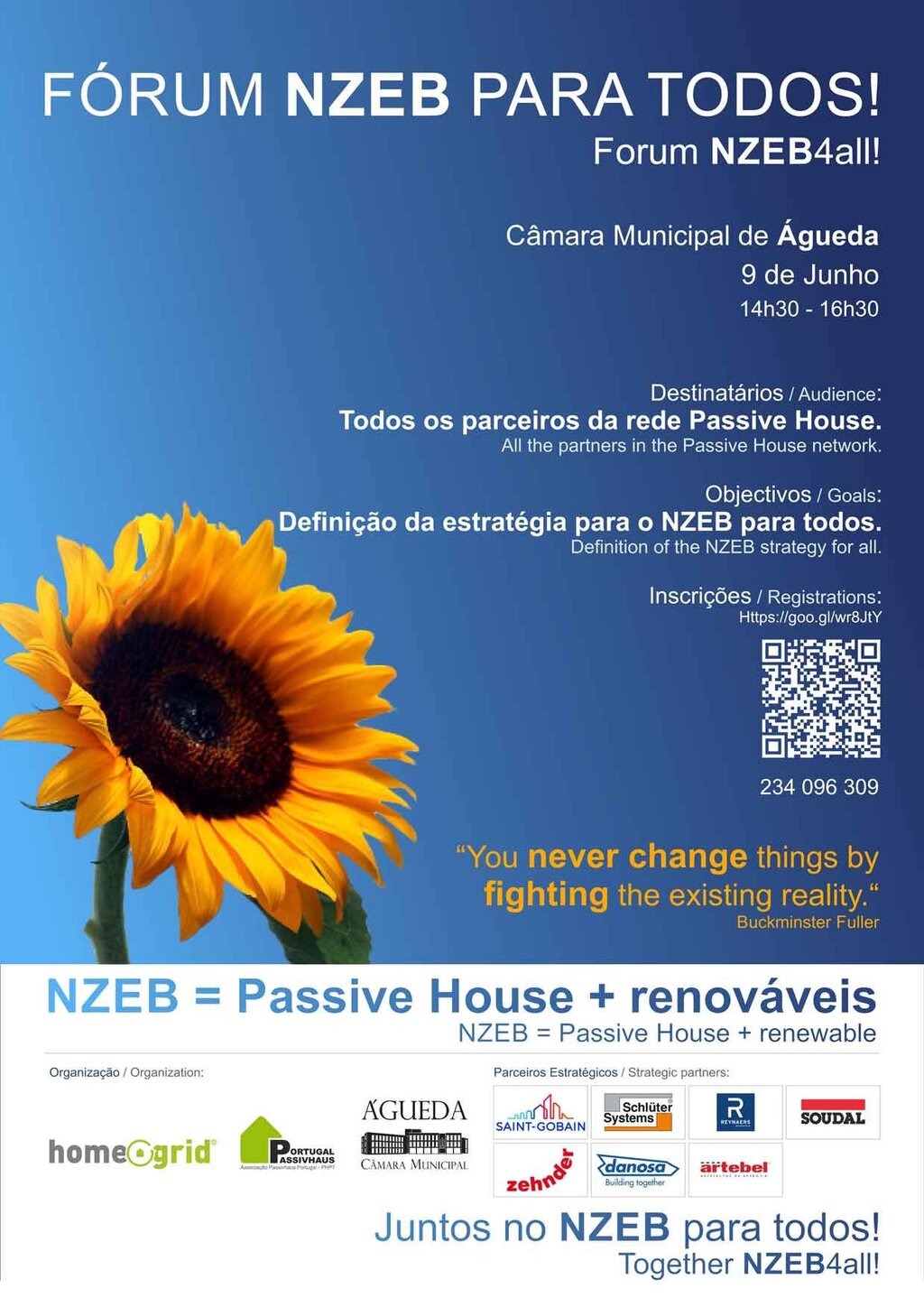 Fórum NZEB para todos: Águeda, 09 de junho das 14h30 às 16h30