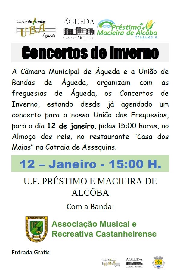 Concertos de Inverno - Préstimo e Macieira de Alcôba