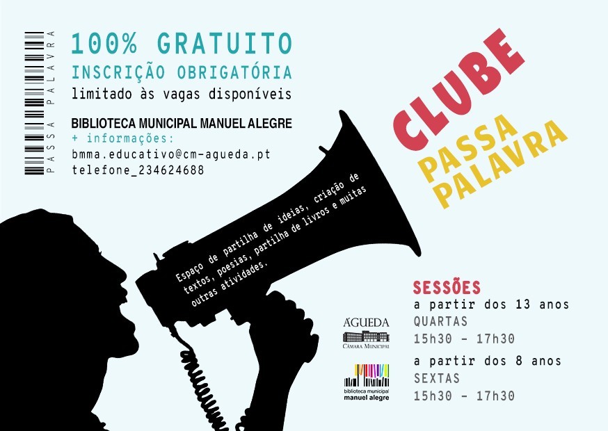 Clube "Passa Palavra", na Biblioteca Municipal Manuel Alegre