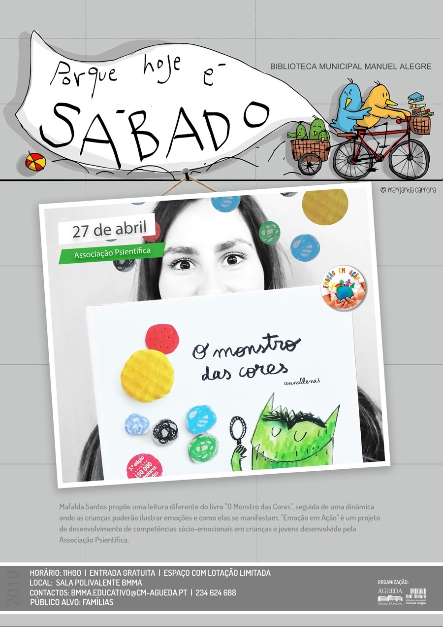 Porque hoje é Sábado.... "O monstro das cores"