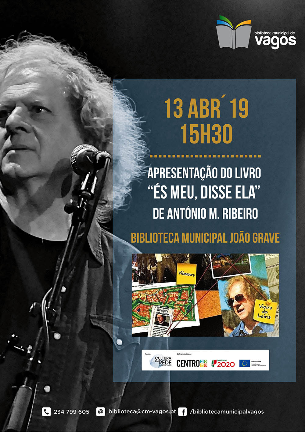 À CONVERSA COM ANTÓNIO MANUEL RIBEIRO (DOS UHF) – APRESENTAÇÃO DO LIVRO “ÉS MEU, DISSE ELA”