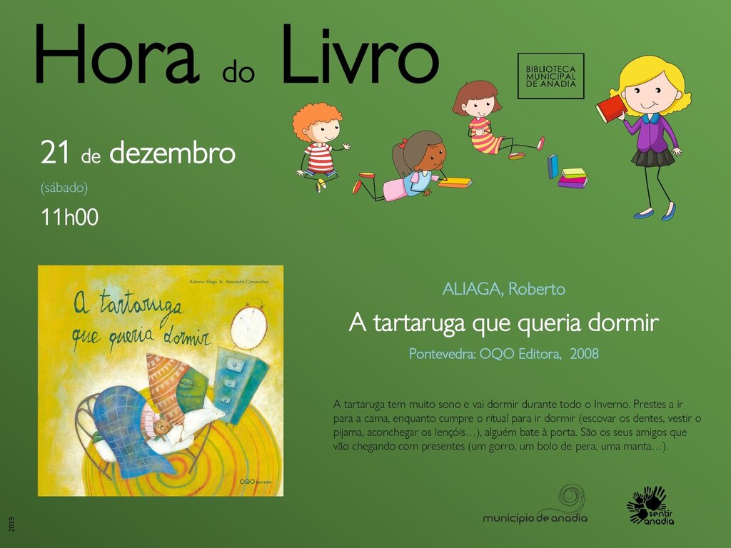 Hora do Livro "A tartaruga que queria dormir"