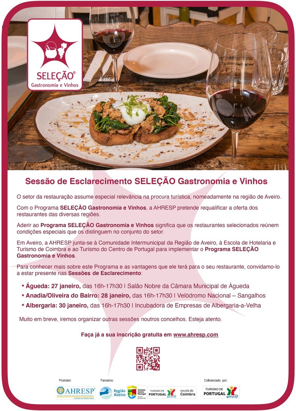 Sessão de Esclarecimento - "Seleção, Gastronomia e Vinhos"