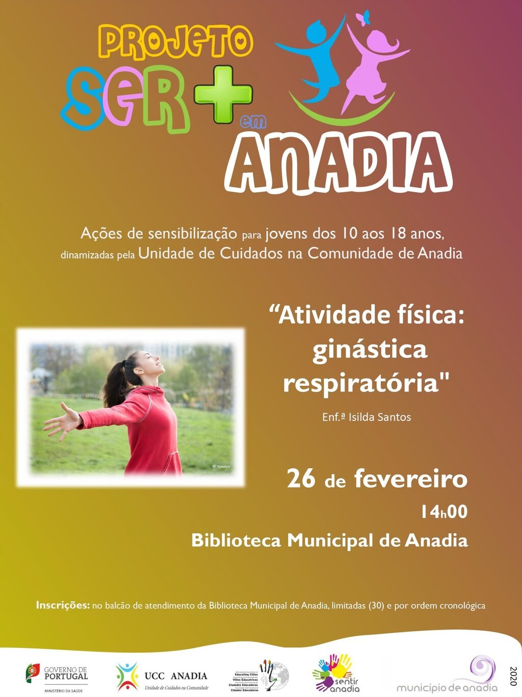  Projeto Ser + em Anadia  "Atividade física: Ginástica respiratória"