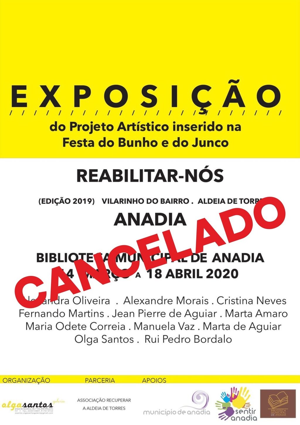 Exposição do Projeto Artístico inserido na Festa do Bunho e do Junco - REABILITAR-NÓS - CANCELADO