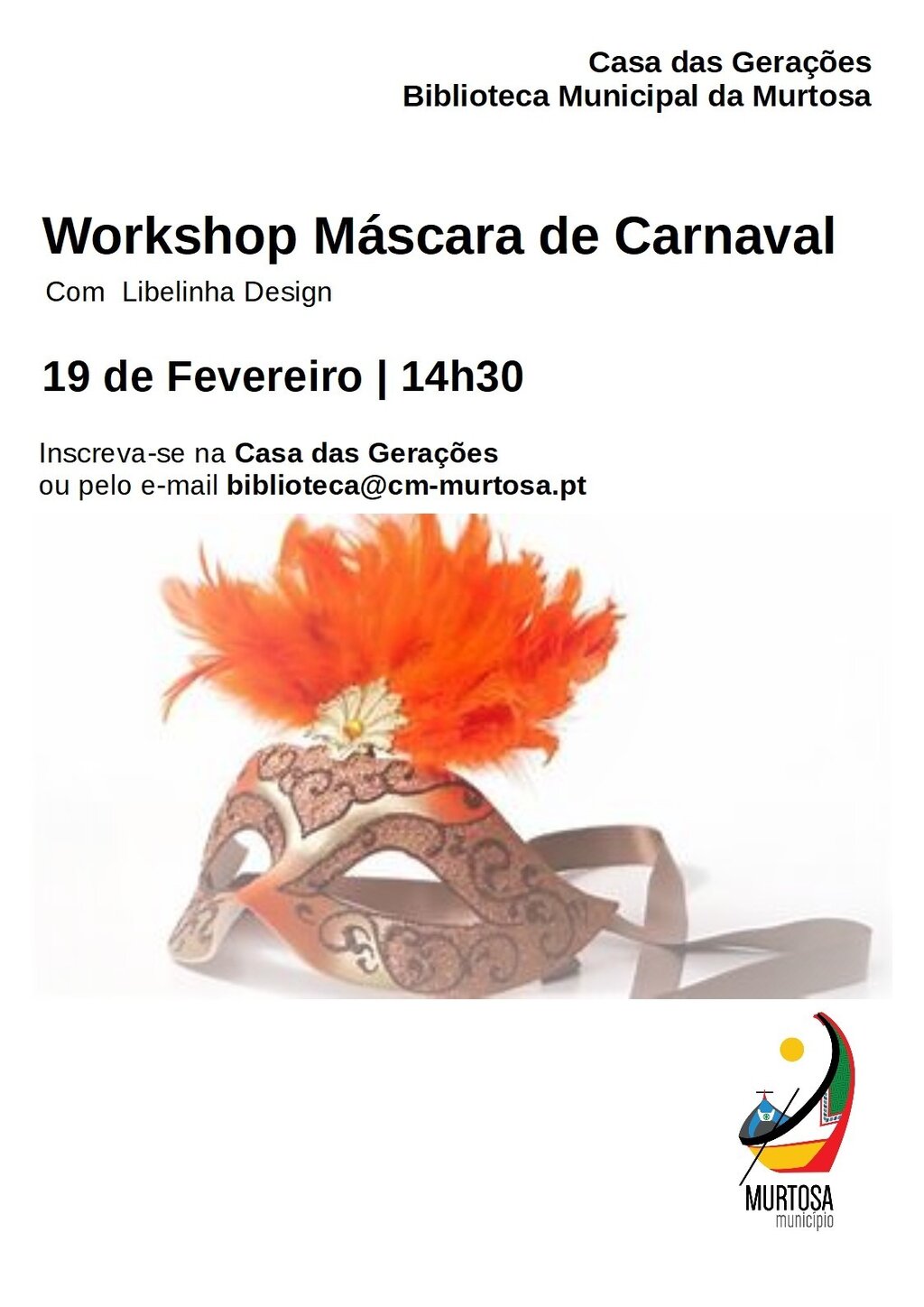 Workshop de máscaras de Carnaval