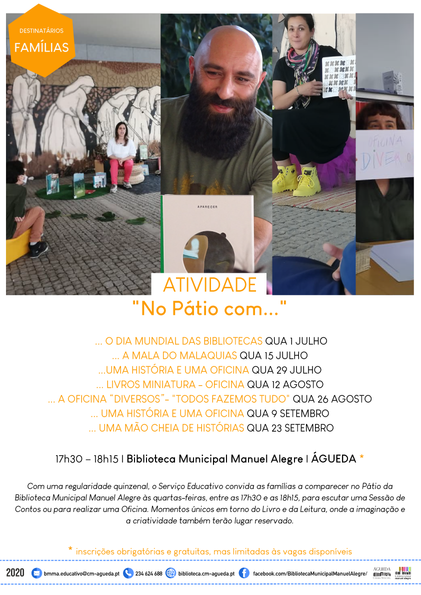 No Pátio com.... Livros Miniatura - Oficina