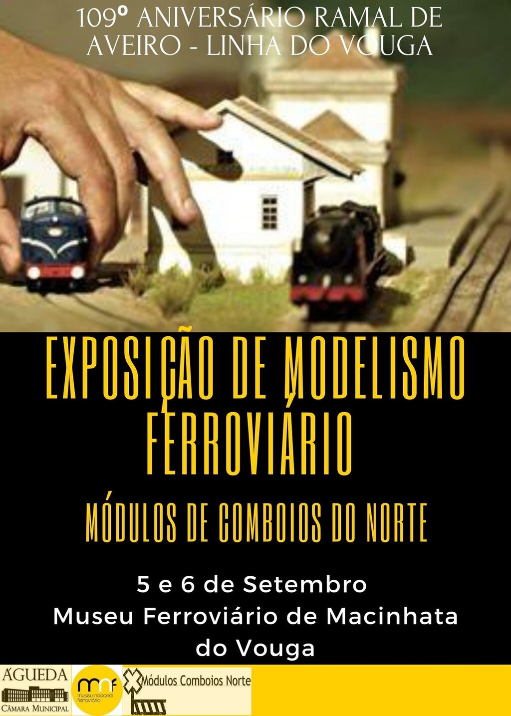 109º Aniversário Ramal de Aveiro - Linha do Vouga: Exposição de Modelismo Ferroviário (Módulos de...