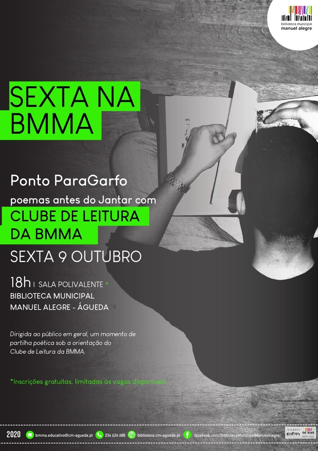 Sexta na BMMMA - Ponto ParaGarfo, poemas antes do jantar com Clube de Leitura da BMMA