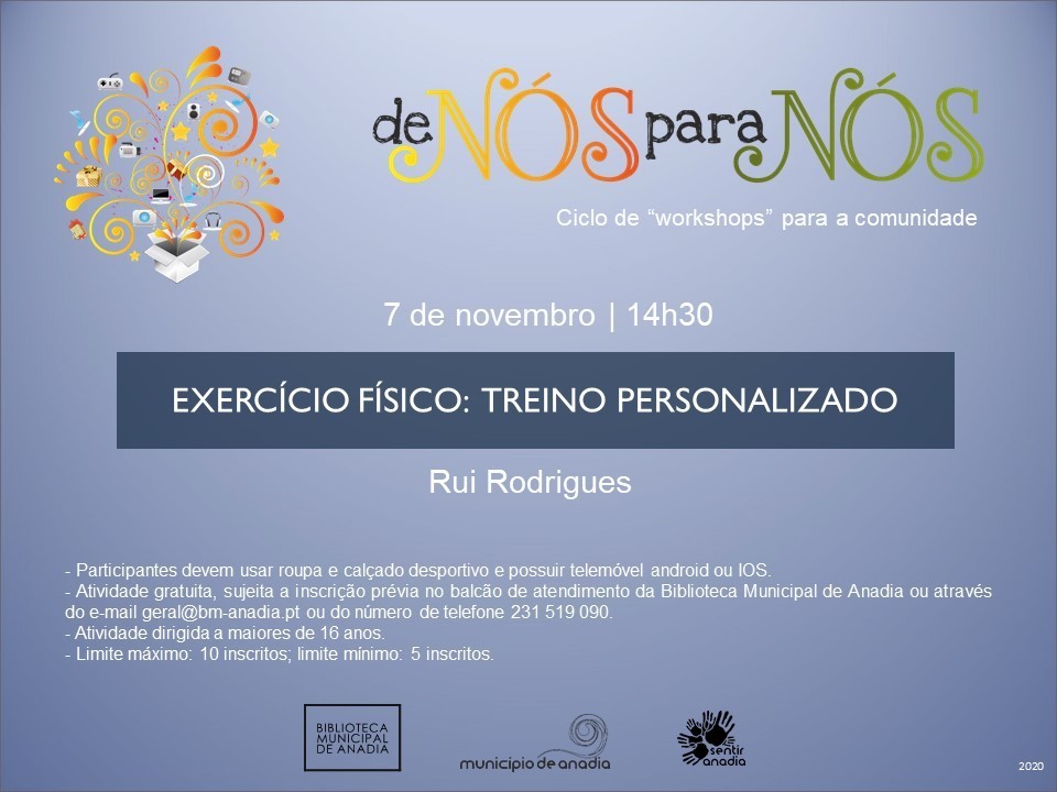 "De Nós para Nós" - Workshop "Exercício Físico: Treino Personalizado"