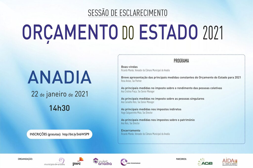 Sessão de Esclarecimento - Orçamento do Estado 2021